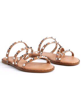Torrid Women's 11 WIDE Width Studded Strap Sandal  Summer Vacay Boho Vegan